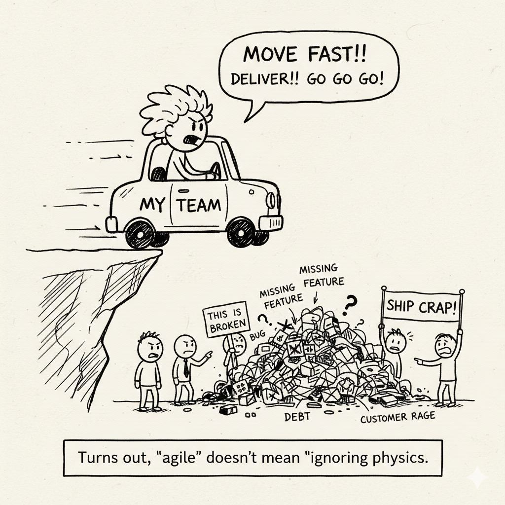 De "move fast" a "ship crap": cuando la velocidad se come a la calidad