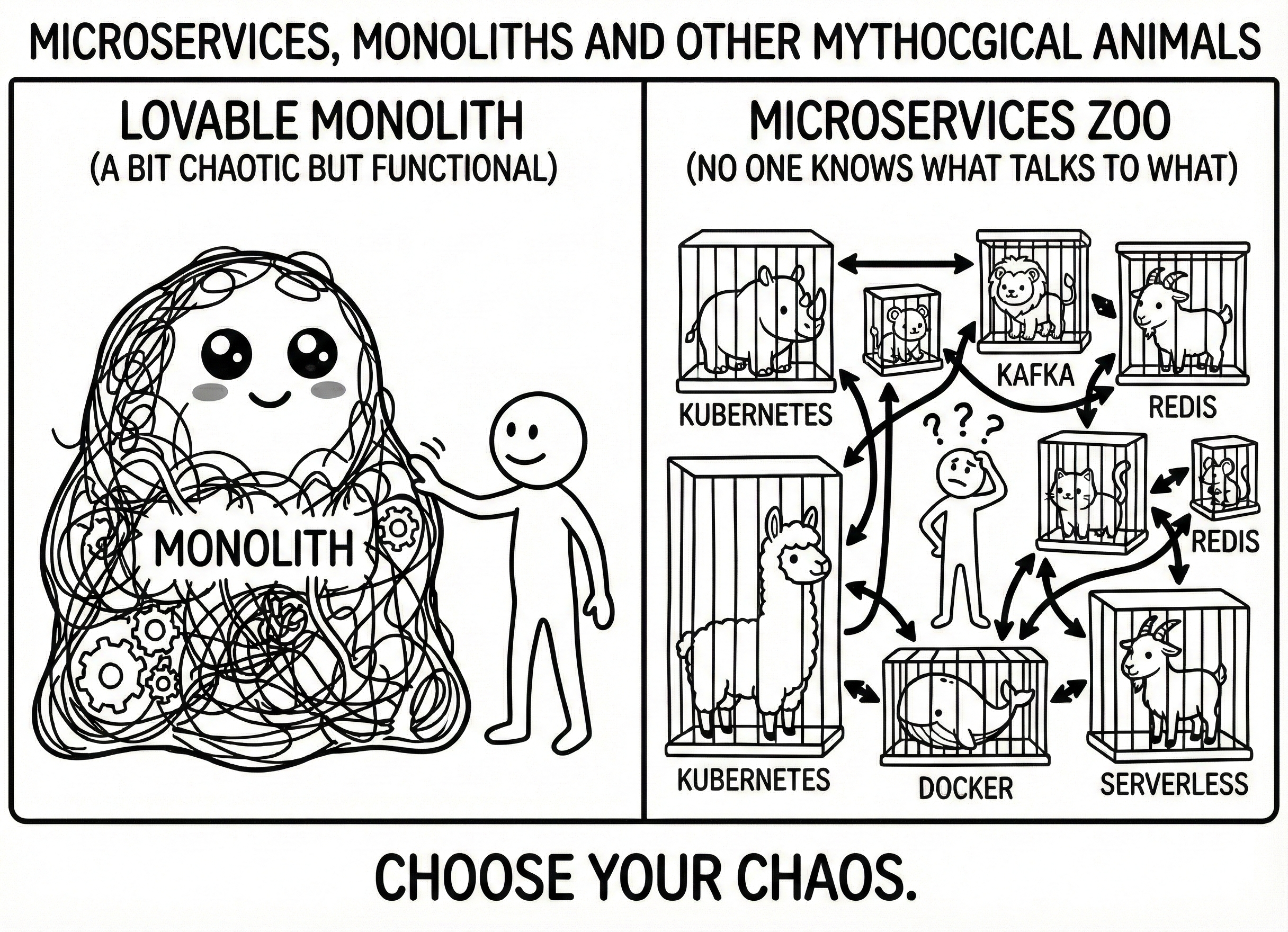 Microservices, Monoliths, and Other Mythical Creatures